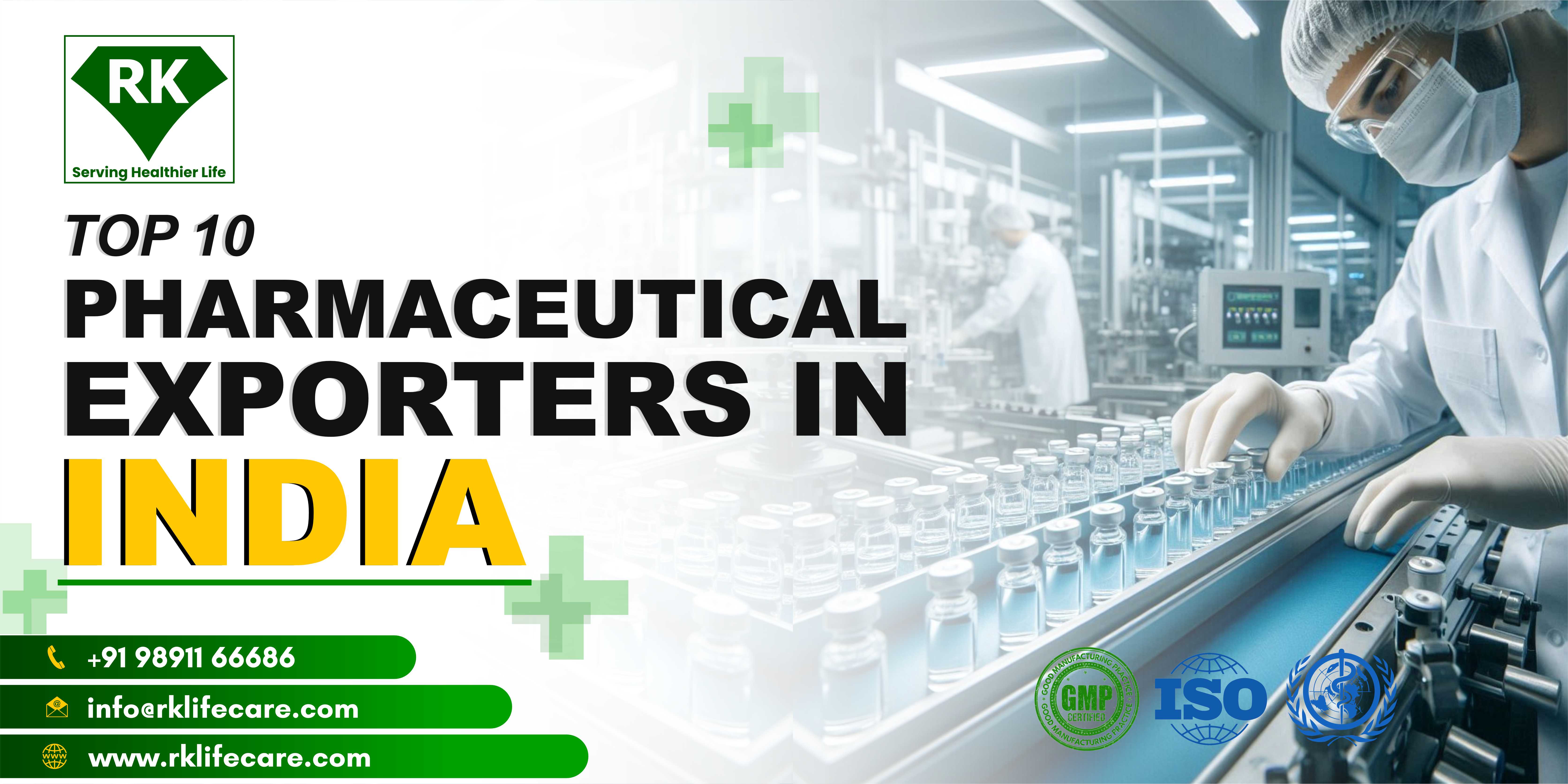 Top 10 pharmaceutical Exporters in India